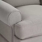 Fauteuil inclinable planeur gris ardoise Elm Lane Fauteuil moderne confortable avec repose-pieds manuel pour chambre à coucher et salon