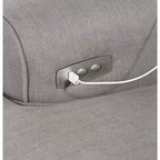 Fauteuil inclinable planeur gris ardoise Elm Lane Fauteuil moderne confortable avec repose-pieds manuel pour chambre à coucher et salon