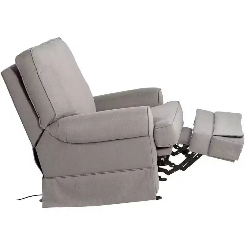 Fauteuil inclinable planeur gris ardoise Elm Lane Fauteuil moderne confortable avec repose-pieds manuel pour chambre à coucher et salon