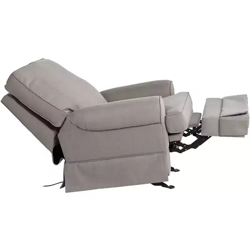 Fauteuil inclinable planeur gris ardoise Elm Lane Fauteuil moderne confortable avec repose-pieds manuel pour chambre à coucher et salon