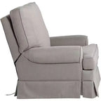 Fauteuil inclinable planeur gris ardoise Elm Lane Fauteuil moderne confortable avec repose-pieds manuel pour chambre à coucher et salon