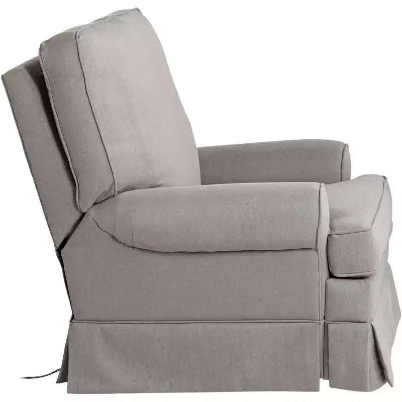 Fauteuil inclinable planeur gris ardoise Elm Lane Fauteuil moderne confortable avec repose-pieds manuel pour chambre à coucher et salon