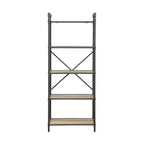 Bibliothèque Itzel Chêne antique/Gris sable – Meubles Acme