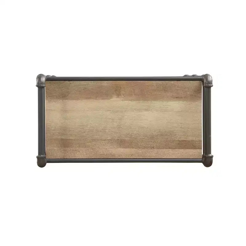 Bibliothèque Itzel Chêne antique/Gris sable – Meubles Acme