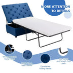 Lit de couchage pliant Costway avec matelas - Lit d'appoint convertible