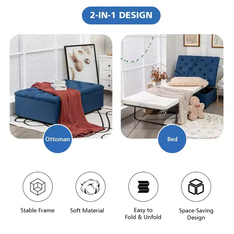 Lit de couchage pliant Costway avec matelas - Lit d'appoint convertible