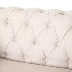 Fauteuil club en tissu capitonné Castalia Chesterfield avec clous décoratifs – Christopher Knight Home