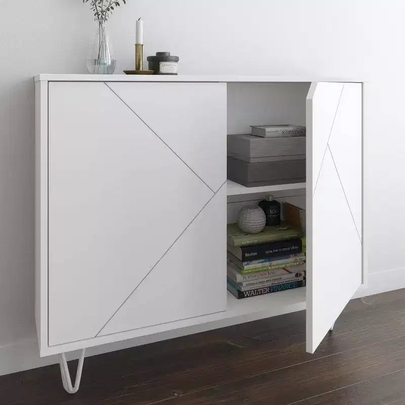 Armoire de rangement étroite 2 portes - Nexera