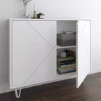 Armoire de rangement étroite 2 portes - Nexera