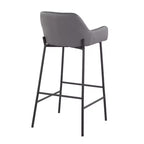 Lot de 2 tabourets de bar Daniella en métal et similicuir – LumiSource