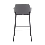 Lot de 2 tabourets de bar Daniella en métal et similicuir – LumiSource