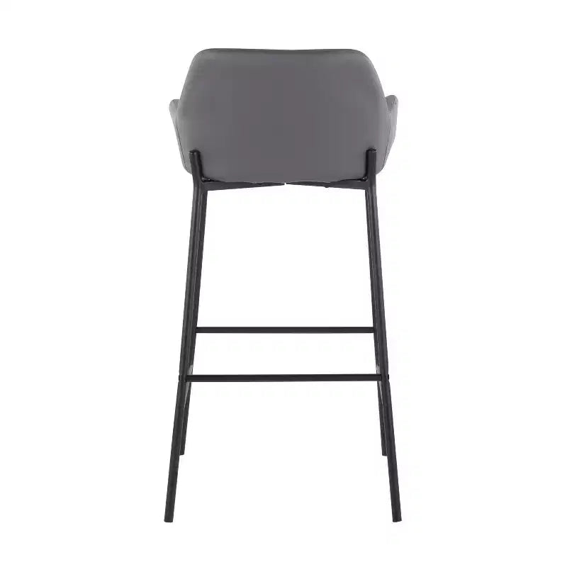Lot de 2 tabourets de bar Daniella en métal et similicuir – LumiSource