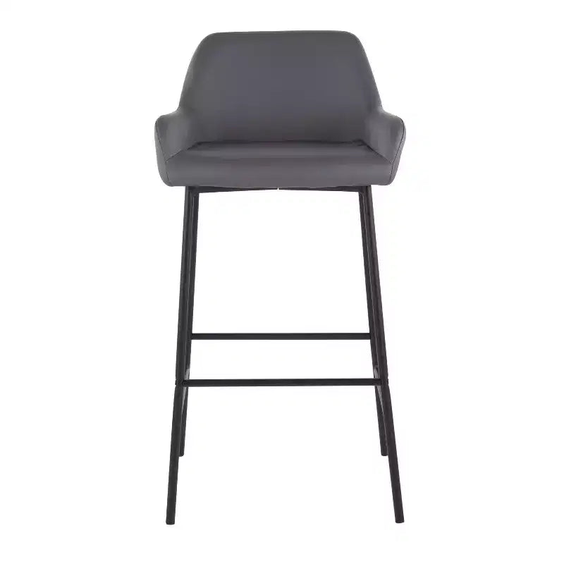 Lot de 2 tabourets de bar Daniella en métal et similicuir – LumiSource