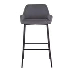 Lot de 2 tabourets de bar Daniella en métal et similicuir – LumiSource