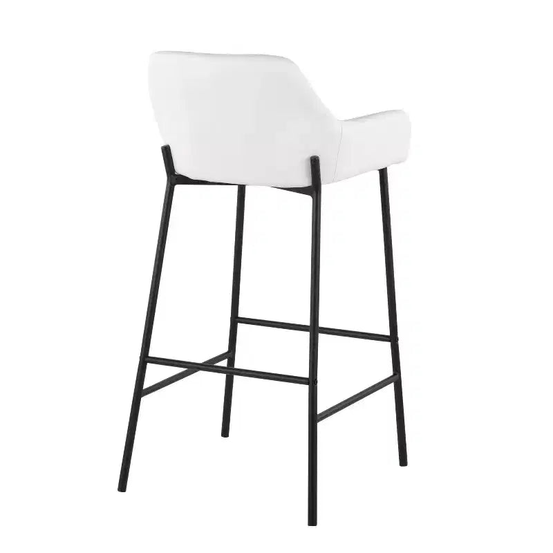Lot de 2 tabourets de bar Daniella en métal et similicuir – LumiSource