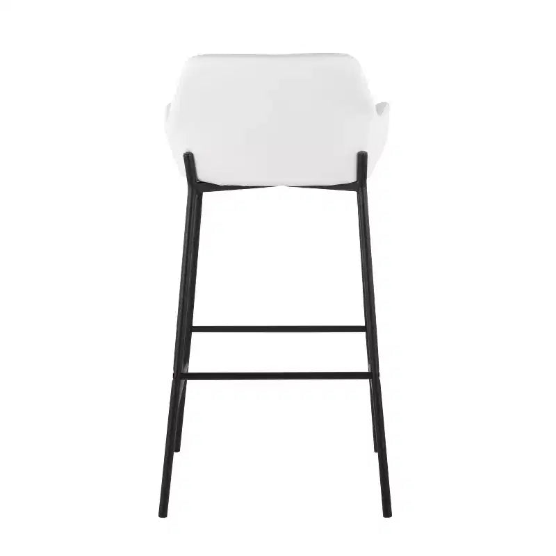 Lot de 2 tabourets de bar Daniella en métal et similicuir – LumiSource