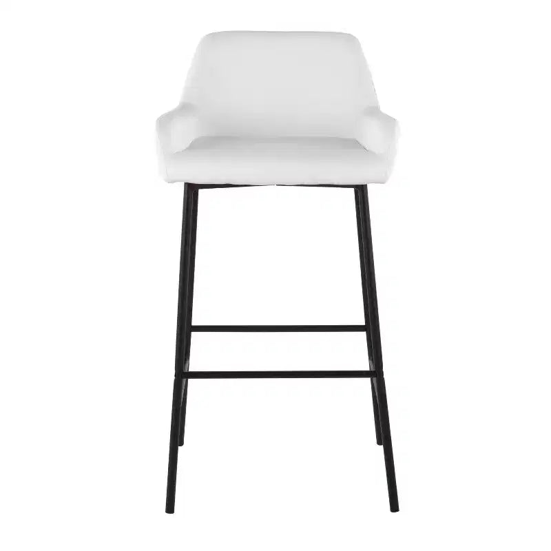 Lot de 2 tabourets de bar Daniella en métal et similicuir – LumiSource