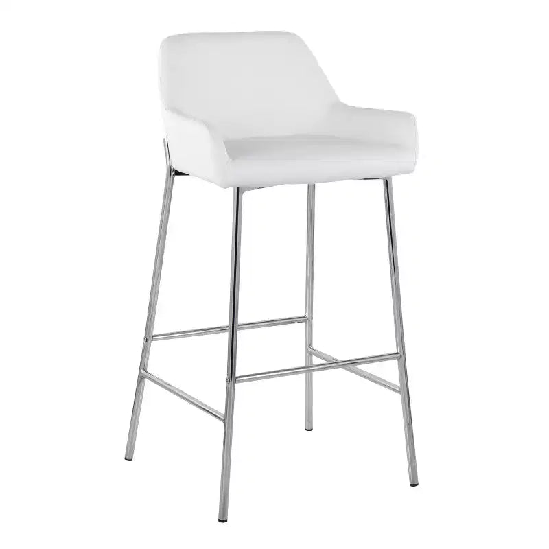 Lot de 2 tabourets de bar Daniella en métal et similicuir – LumiSource