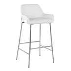 Lot de 2 tabourets de bar Daniella en métal et similicuir – LumiSource