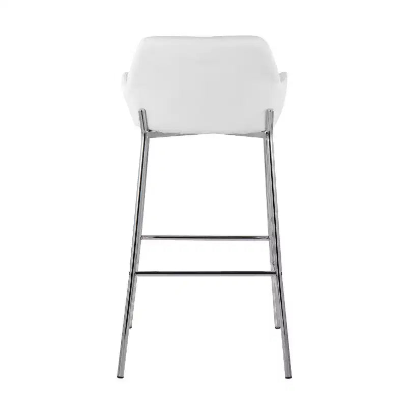 Lot de 2 tabourets de bar Daniella en métal et similicuir – LumiSource