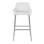 Lot de 2 tabourets de bar Daniella en métal et similicuir – LumiSource