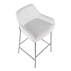 Lot de 2 tabourets de bar Daniella en métal et similicuir – LumiSource