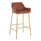 Lot de 2 tabourets de bar Daniella en métal et similicuir – LumiSource