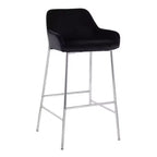 Lot de 2 tabourets de bar Daniella en métal/velours - LumiSource