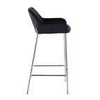 Lot de 2 tabourets de bar Daniella en métal/velours - LumiSource