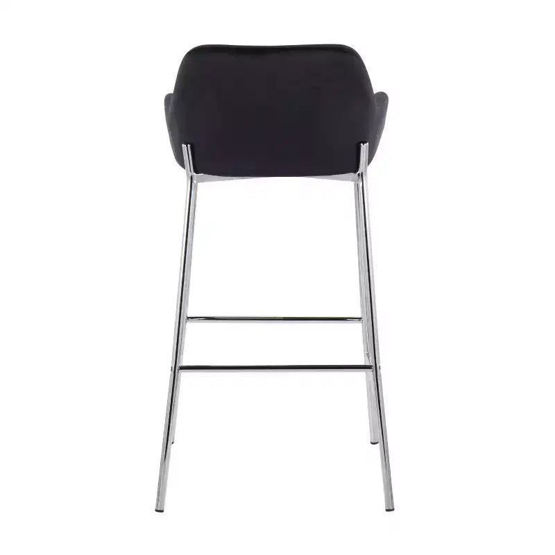 Lot de 2 tabourets de bar Daniella en métal/velours - LumiSource