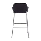 Lot de 2 tabourets de bar Daniella en métal/velours - LumiSource