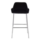 Lot de 2 tabourets de bar Daniella en métal/velours - LumiSource