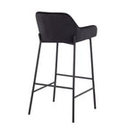 Lot de 2 tabourets de bar Daniella en métal/velours - LumiSource