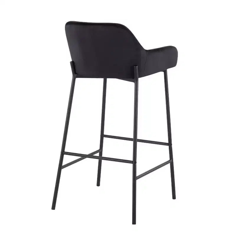 Lot de 2 tabourets de bar Daniella en métal/velours - LumiSource