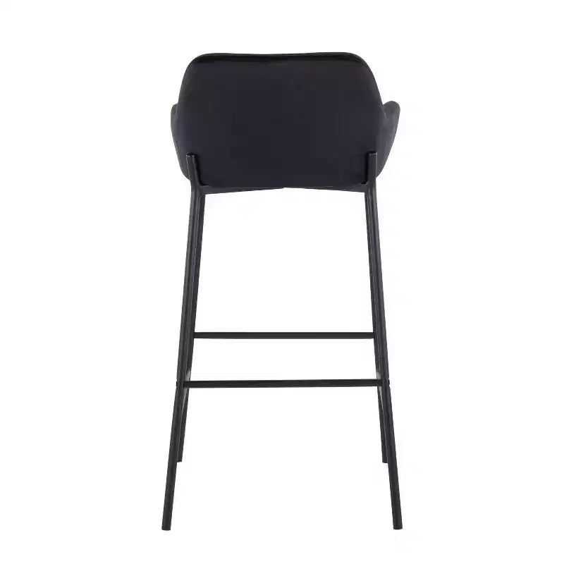 Lot de 2 tabourets de bar Daniella en métal/velours - LumiSource