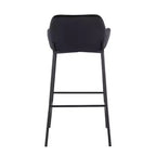 Lot de 2 tabourets de bar Daniella en métal/velours - LumiSource