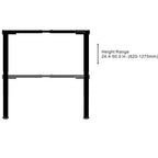 Bureau assis-debout Monoprice à deux moteurs et trois niveaux, v2, noir | Bureau réglable en hauteur avec deux moteurs électriques, pieds à trois niveaux, contrôleur programmable