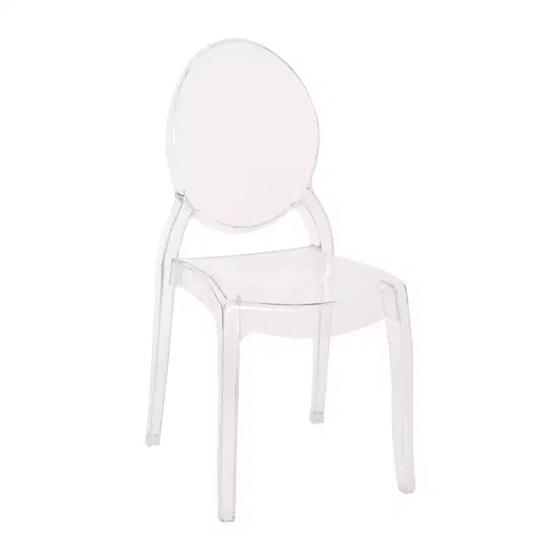 Flash Furniture Lot de 4 chaises Ghost de banquet et d'événement en résine extra large en cristal transparent, capacité de 180 kg, utilisation intérieure/extérieure