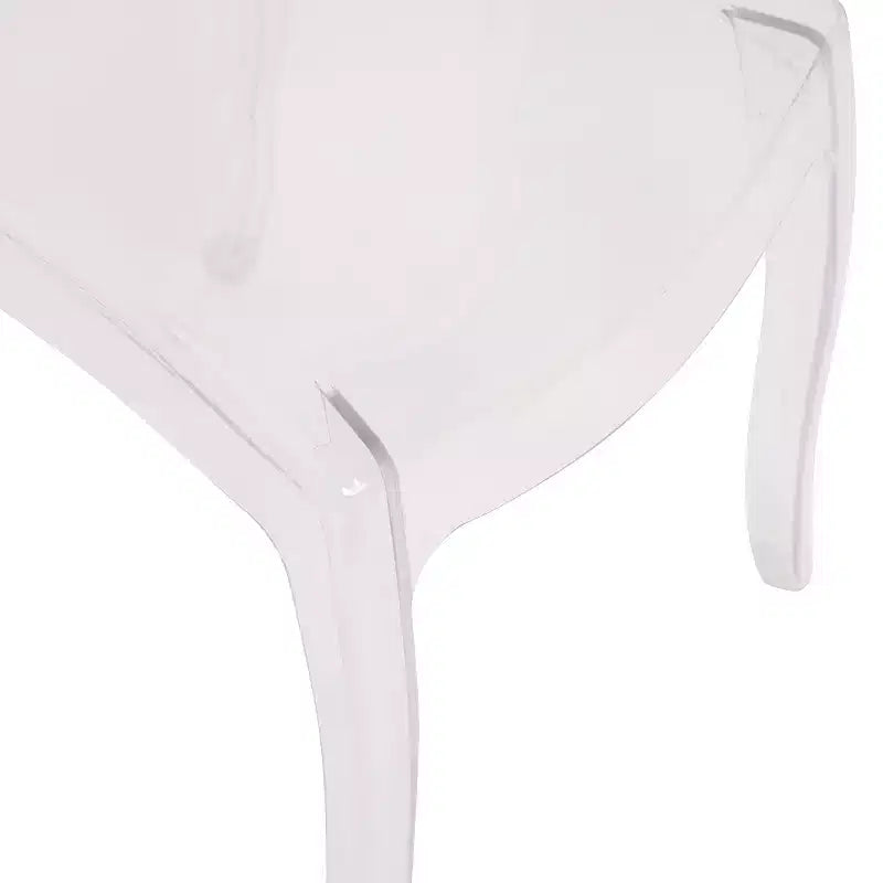 Flash Furniture Lot de 4 chaises Ghost de banquet et d'événement en résine extra large en cristal transparent, capacité de 180 kg, utilisation intérieure/extérieure