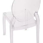 Flash Furniture Lot de 4 chaises Ghost de banquet et d'événement en résine extra large en cristal transparent, capacité de 180 kg, utilisation intérieure/extérieure