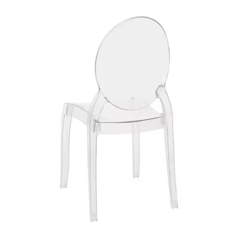 Flash Furniture Lot de 4 chaises Ghost de banquet et d'événement en résine extra large en cristal transparent, capacité de 180 kg, utilisation intérieure/extérieure
