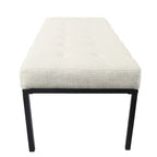 Banc en métal touffeté - HomePop
