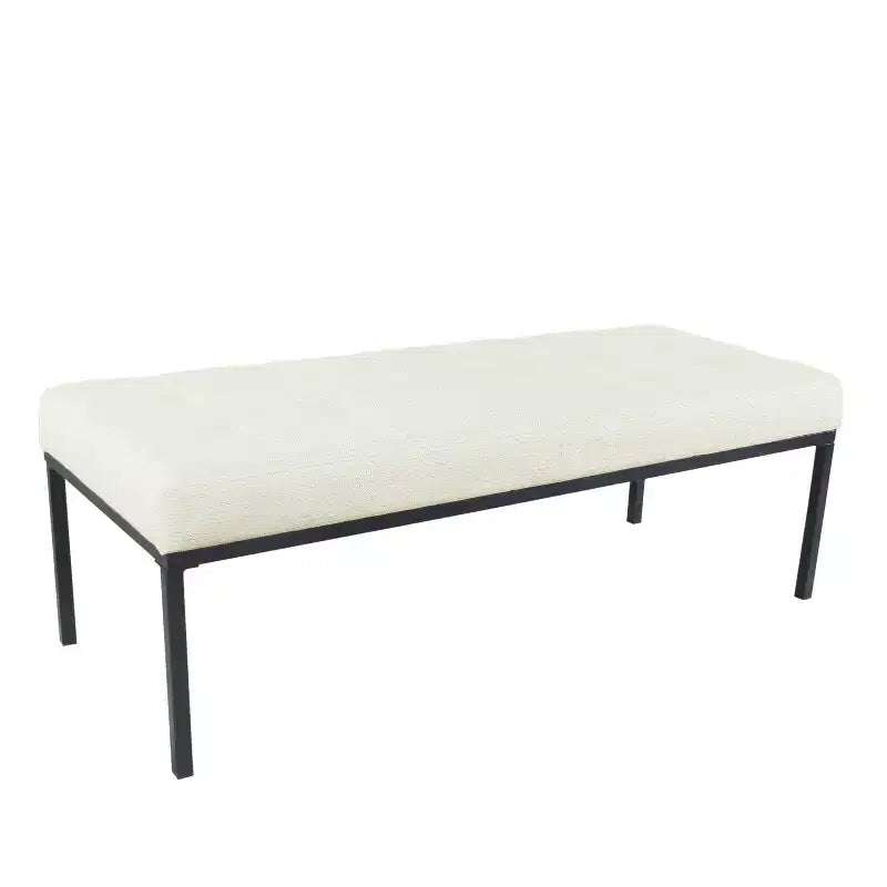 Banc en métal touffeté - HomePop