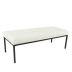 Banc en métal touffeté - HomePop