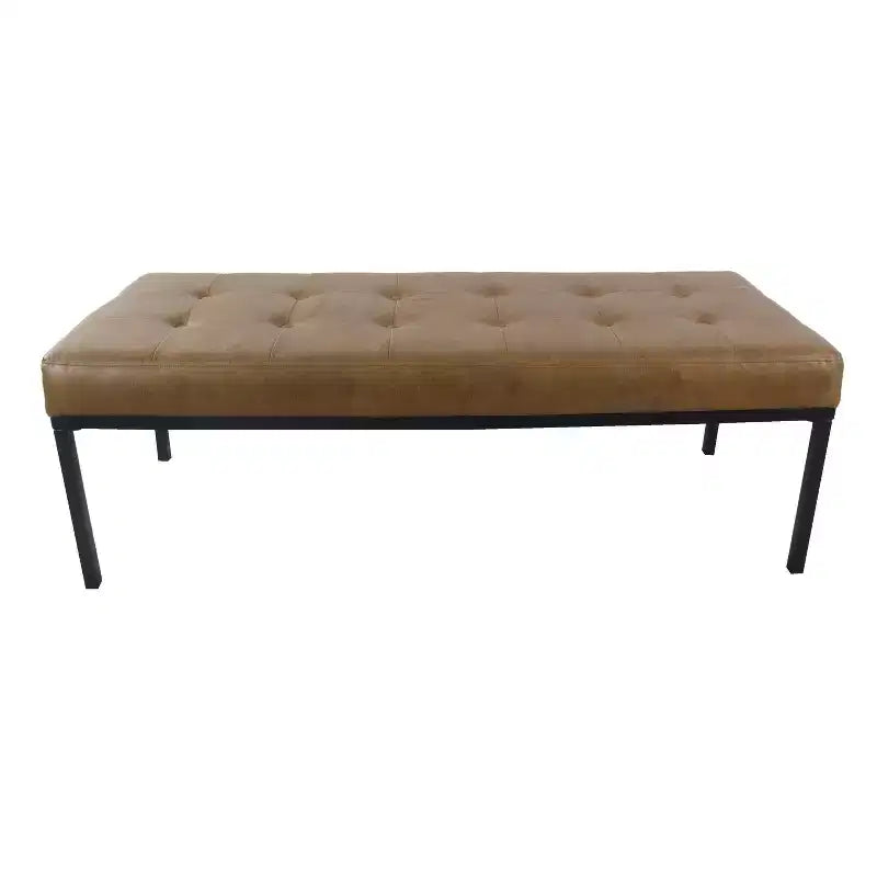 Banc en métal touffeté - HomePop