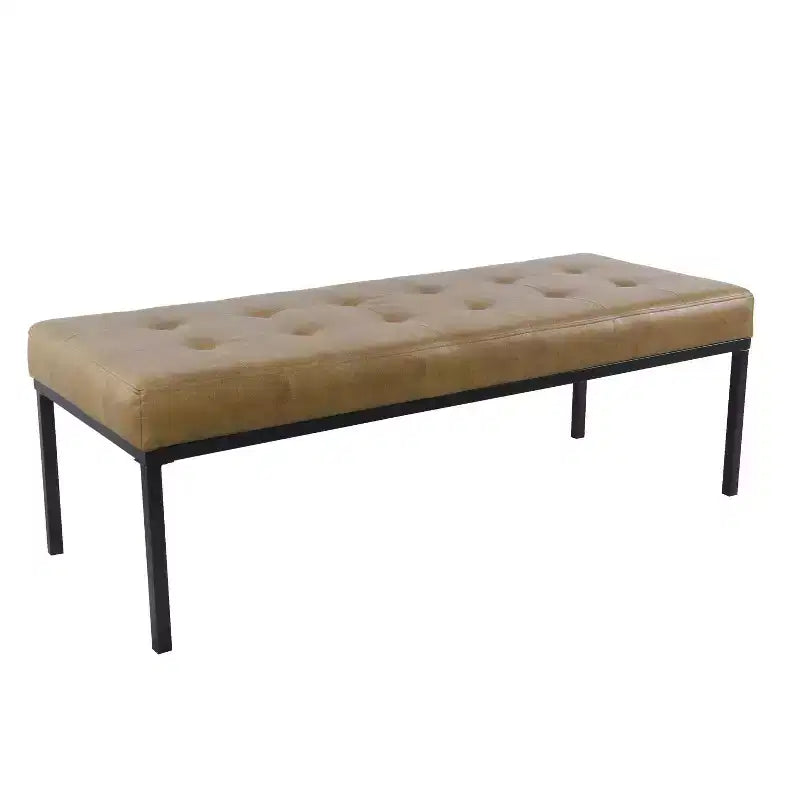 Banc en métal touffeté - HomePop