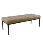 Banc en métal touffeté - HomePop
