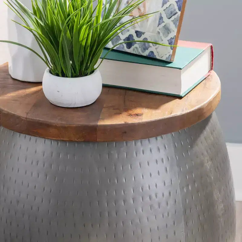 Table d'appoint Beaton Drum avec rangement - Powell Company