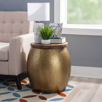 Table d'appoint Beaton Drum avec rangement - Powell Company