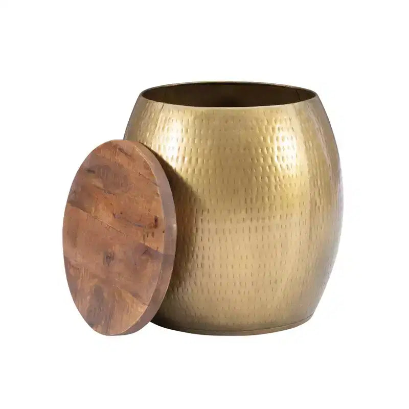 Table d'appoint Beaton Drum avec rangement - Powell Company